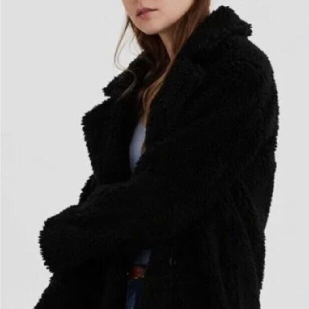 Black Teddy Coat, XS, American Eagle